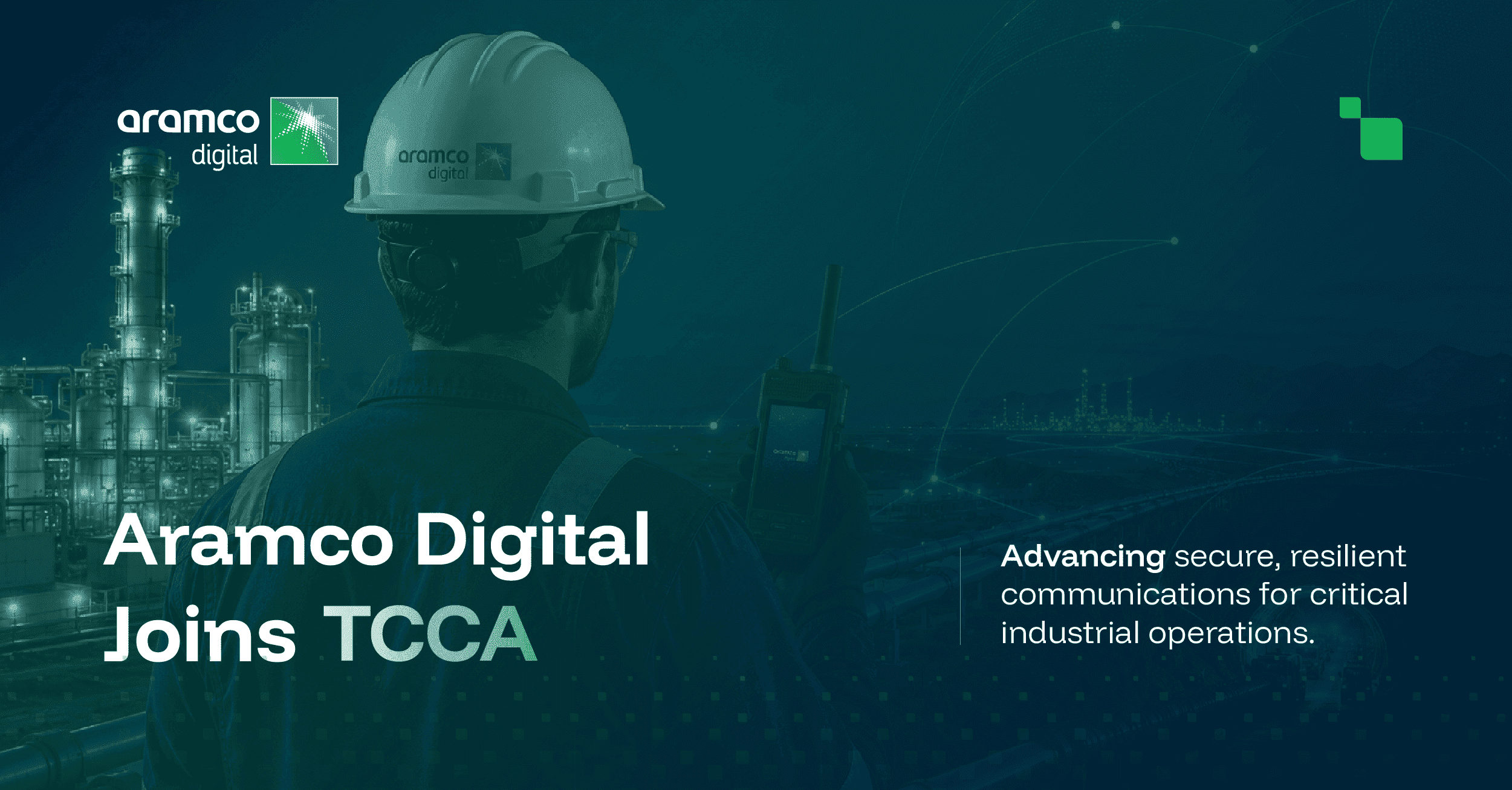Aramco Digital joins TCCA to advance mission-critical communications